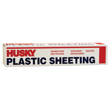 HUSKY 9' x 400' Clear Husky .7-Mil Low Density Plastic Sheeting CF00709C